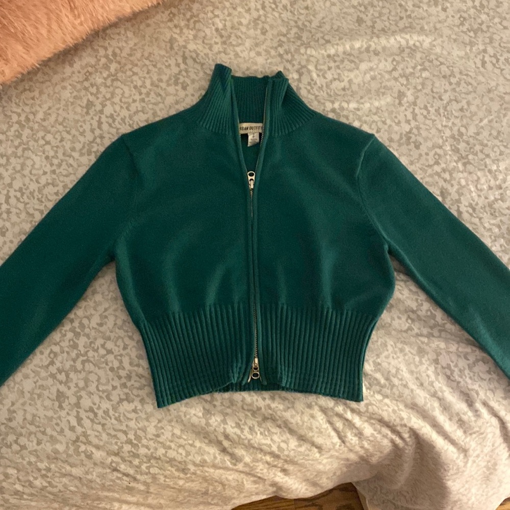 urban zip up cropped jacket